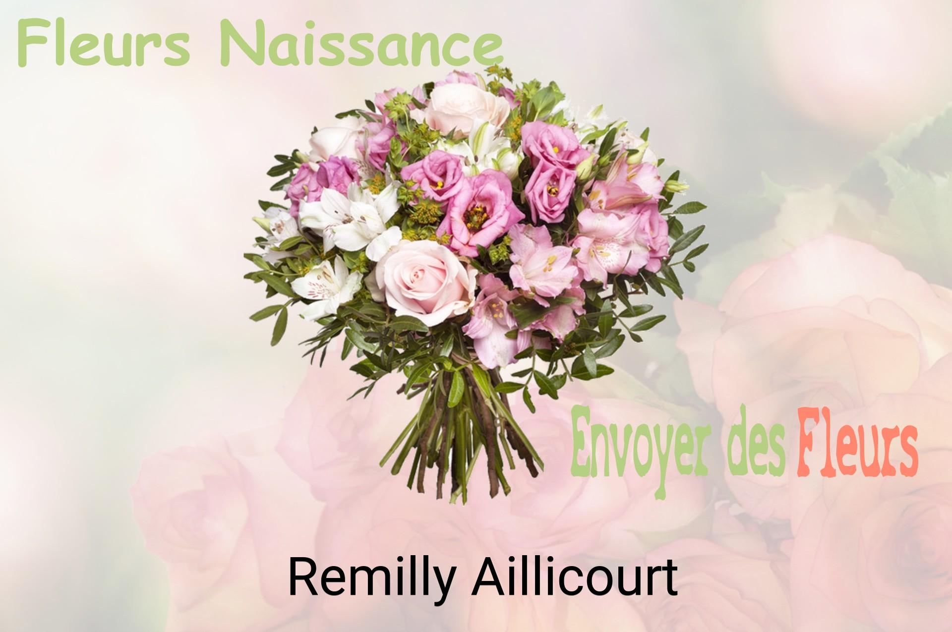 Bouquet de fleurs de naissance livré à Remilly-Aillicourt